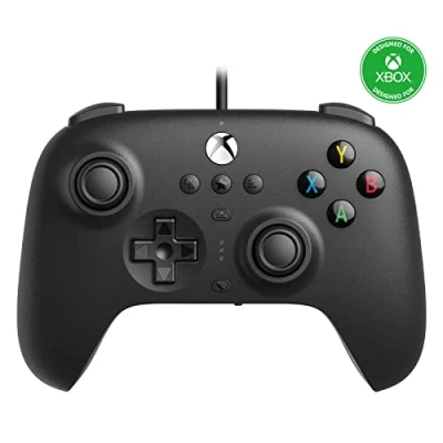 Immagine di 8Bitdo Ultimate Wired Controller for Xbox Series X, S, One, Windows 10 &amp; 11 (Black) (Xbox X)
