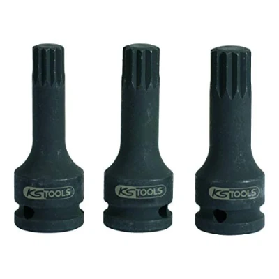 Immagine di KS TOOLS 515.1172 Chiave a bussola 75 M14 12,5 (1/2&quot;) Poligonale incassata, Multidentata esterna