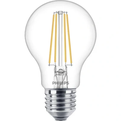 Immagine di Philips LED 77757900 (monocolore) ERP E (A G) E27 Forma di bulbo 7 W = 60 Bianco caldo (Ø x L) 6 cm 10.6 1 pz.
