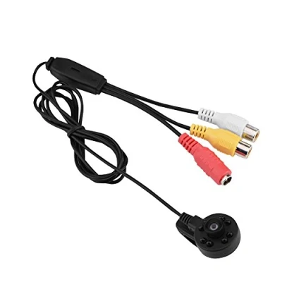 Immagine di Zerone Telecamera PAL Mini Security, Grandangolare HD 170 8 LED IR Night Vision Audio e Video FPV Micro