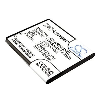 Immagine di Batteria compatibile con Samsung GT S5570 Li ion 3.7V 1300mAh EB494353VU, EB494353VA