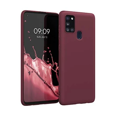 Immagine di kwmobile Custodia Compatibile con Samsung Galaxy A21s Cover Back Case per Smartphone in Silicone TPU Protezione Gommata rosso fulvo