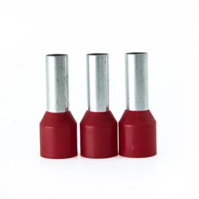 Immagine di ERKO terminali per cavi 100 pezzi, sezione del cavo 10 mm2 lunghezza 12 mm connettori professionali realizzati in rame zincato elettrolitico con isolamento poliammide,