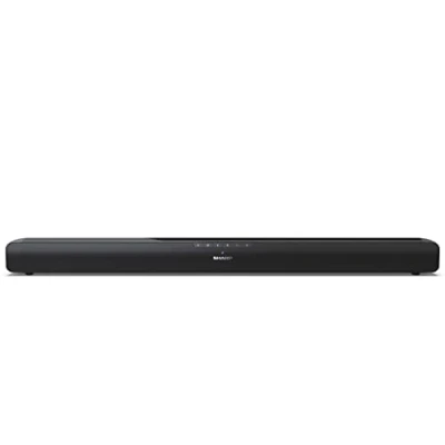Immagine di Sharp HT SB100 Mini Soundbar con streaming audio wireless Bluetooth 5.1, HDMI ARC/CEC, USB player, potenza totale 75 W, colore: Nero