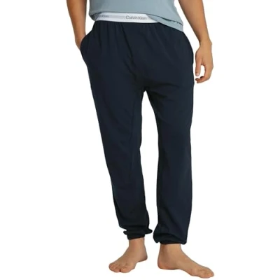 Immagine di Calvin Klein Uomo Pantaloni da Jogging Jogger in Cotone Elasticizzato, Nero (Black), L