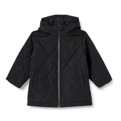 Immagine di Amazon Essentials Giacca Lunga Trapuntata Unisex Bambini e Ragazzi, Nero, 10 Anni