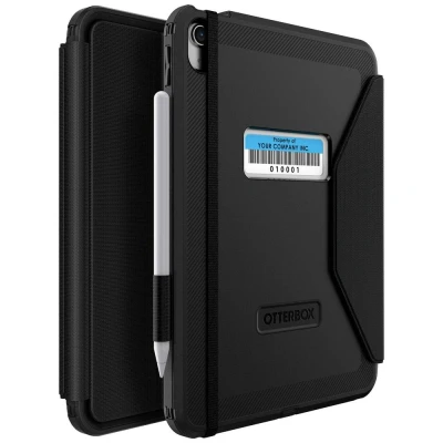Immagine di Otterbox Defender Folio Asset Tag Case Cover per tablet Apple iPad 10.9 (10. Gen., 2022) 27,7 cm (10,9) Copertina del libro Nero