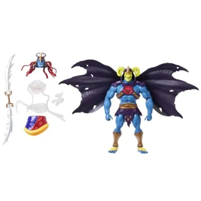 Immagine di ​Masters of the Universe Origins x ThunderCats Skell Ra, action figure snodabile anni &#039;80, con spada, mantello, armatura e teste intercambiabili, giocattolo per bambini, 6+ anni, JFX01