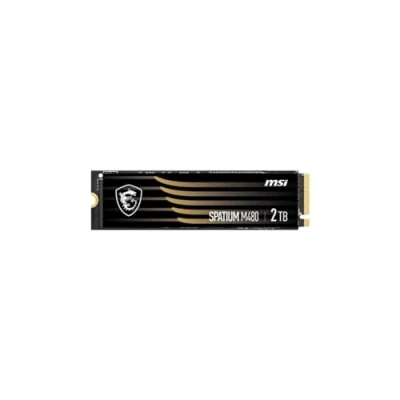 Immagine di MSI SPATIUM M480 SSD 2TB PCIe 4.0 NVMe M.2 Internal Solid State Drive, 7000MB/s Read &amp; 6800MB/s Write, 3D NAND, Built In Data Security, Center 5 anni di garanzia (1400 TBW)