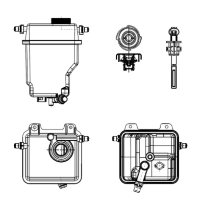 Immagine di NRF 454036 Vaschetta Radiatore senza sensore, con calotta/coperchio BMW: X5, LAND ROVER: Range Rover 3