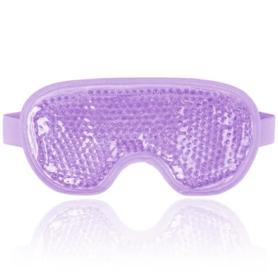 Immagine di NEWGO Maschera Gel Per Gli Occhi Impacco Freddo Riutilizzabile Perfetta Blefarite, gonfi, Occhiaie Viola