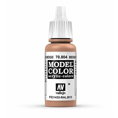 Immagine di Vallejo 70.804 Colore Acrilico Opaco , Beige (Beige Red), 17 ml, 1 Pezzo