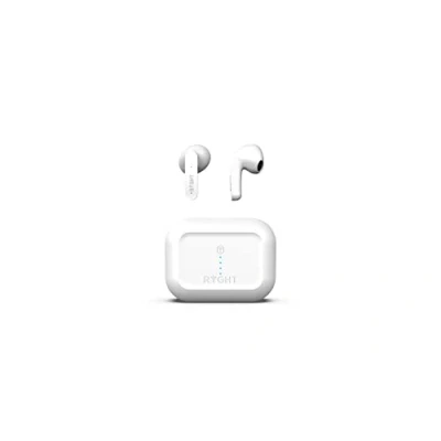 Immagine di RYGHT MINO Cuffie In Ear Bluetooth Stereo Bianco Riduzione del rumore microfono Indicatore di carica della batteria, headset con microfono, Custodia