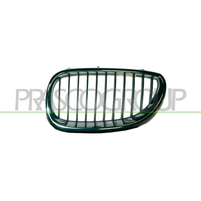 Immagine di PRASCO Premium BM0462004 Griglia Radiatore Sx, anteriore Sx nero cromo BMW: 5 Sedan, Touring