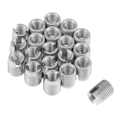 Immagine di Dingln Inserti Filettati, 20pcs Filettati SUS303 Viti per Riparazione in Acciaio al Carbonio(Inner M3*0,5 Outer M5*0,5)