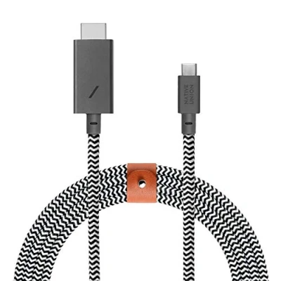 Immagine di NATIVE UNION BELT HDMI da USB C a Cavo Rinforzato Ultra Resistente 3 Metri [Certificato MFi] per dispositivi