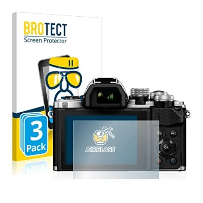 Immagine di brotect Pellicola Protettiva Vetro per Olympus OM D E M10 Mark II Protezione Schermo (3 Pezzi) [Durezza Estrema 9H, Chiaro]