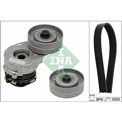 Immagine di INA 529 0330 10 Kit cinghie Poly V Controllare corsa libera generatore ed ev. sostituire OPEL: Astra H Caravan, Zafira B, Hatchback