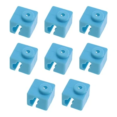 Immagine di Create idea 8 Pezzi Hotend In Silicone Compatibile con Anycubic Stampante 3D Da Per E3D V5/ Kossel/Mega I3/ I3 X/ S/ 4Max PRO Riscaldamento Blocco Di Alluminio Blu