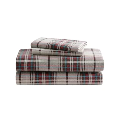 Immagine di Eddie Bauer Mont Lake Set di lenzuola in flanella, colore: Rosso