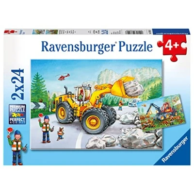 Immagine di Ravensburger Scavatrice Costruzione 2 Puzzle da 24 Pezzi, Multicolore, 10&quot; x 7&quot;, 78028