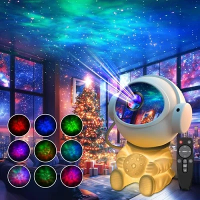 Immagine di Seefly Astronauta Proiettore Stelle, Stelle Soffitto LED Lampada con Timer, cielo Stellato Telecomando, Rotazione a 360, per Bambini Adulti