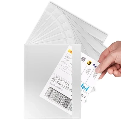 Immagine di RAGO® Busta Porta Documenti Autoadesiva C5 Per A5 Confezione Da 50 I Adesiva Buste Adesive Spedizioni Autoadesive Pacchi, Portadocumenti