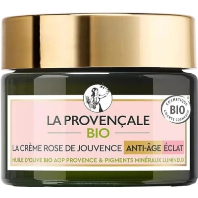 Immagine di La Provençale Bio Crema rosa della giovinezza antietà con certificazione Olio di oliva biologico DOP Provence Per Tutti i tipi pelle anche più sensibili 50 ml