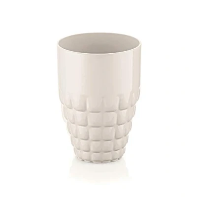 Immagine di Guzzini Tiffany, Bicchiere Alto in Materiale Plastico Bianco Latte, Ø 9 X h13 cm 510 cc 225701156
