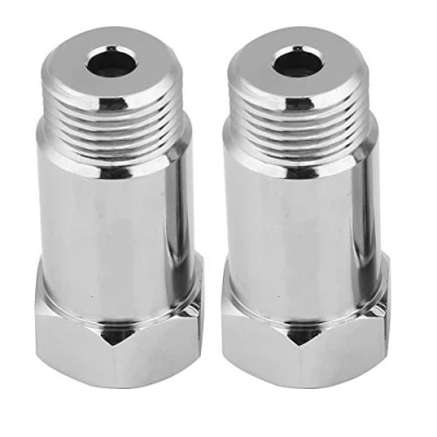 Immagine di KIMISS 2Pcs 45mm M18 * 1,5 Check Engine Eliminator Adattatore O2 Sensore di ossigeno Extender Spacer Silver