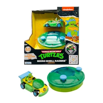 Immagine di Teenage Mutant Ninja Tartarughe Mayhem Classic Leonardo TMNT Micro Shell Racer Età 3+ Regali &amp; Giocattoli, 3&quot;