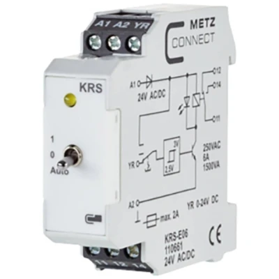 Immagine di Interruttore a valore di soglia 24, 24 V/AC, V/DC (max) 1 scambio Metz Connect 110661 pz.