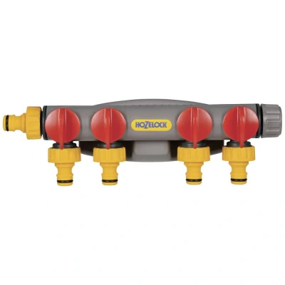 Immagine di Hozelock 2150R0000 Rubinetto a 4 vie 12 15 mm (1/2) Ø con valvola di controllo
