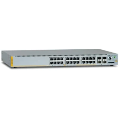 Immagine di Allied Telesis AT x230 28GP 50 24 x 10/100/1000T Poe, 4 100/1000X SFP, Single Fixed PSU