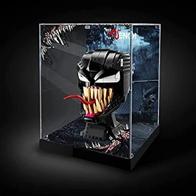 Immagine di Tirff Acrilico Vetrina Teca Compatibile con Lego 76187 Marvel Spider Man Venom, A Prova di Polvere in Acrylic Display Case per (Modello Non Incluso)