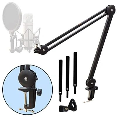 Immagine di keepdrum MS138 Supporto articolato per microfono, colore: Nero