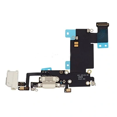 Immagine di OnlyTech Presa di Ricarica Dock connettore con Antenna Flex, Microfono, Audio Jack Cuffie e Compatible iPhone 6S Plus Bianco