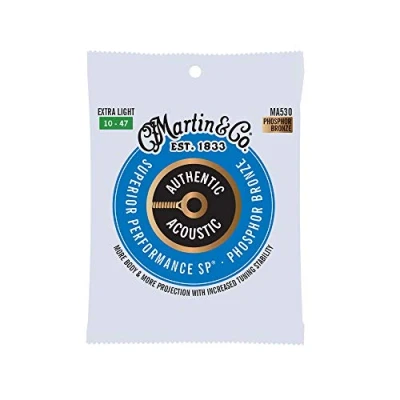 Immagine di Martin MA530 AUTHENTIC SP EXTRA LIGHT PHOSPHOR BRONZE 10 47, Set singolo
