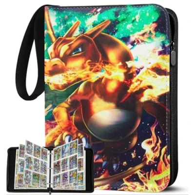 Immagine di Raccoglitore Carte 900,Raccoglitore Magic,Album 18 Tasche 50 Pagine,PU Trasparente Impermeabile,per Collezione di Giochi Trading Card,Regali compleanno per Bambini