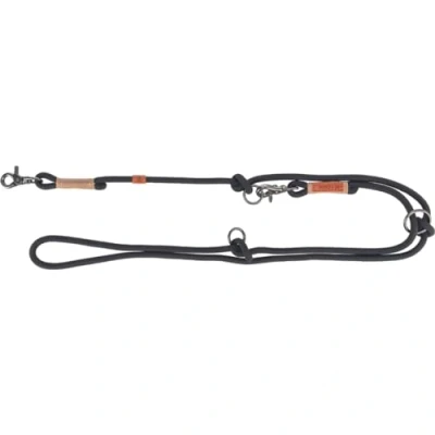 Immagine di TRIXIE guinzaglio per cani BE NORDIC V Linea L XL, 2,00 m Ø 13 mm in nero/sabbia regolabile con fascino nordico grandi e molto 17235