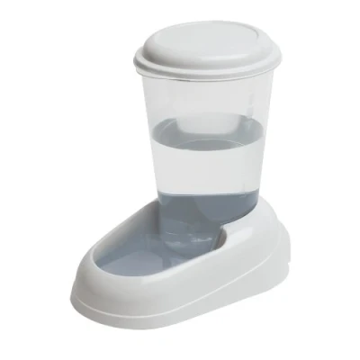 Immagine di Ferplast Distributore d&#039;acqua per cani e gatti NADIR Drinker 3 Litri di piccola media taglia, Fondo antiscivolo, 29,2 x 20,2 h 28,8 cm Bianco