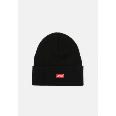 Immagine di Levi&#039;s RED Batwing Embroidered Slouchy Beanie Berretto, Taglia: One Size, Regular black