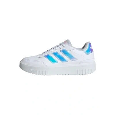 Immagine di adidas Courtblock Shoes, Scarpe da Ginnastica Donna, Ftwr Bianco Trasparente Rosa, 40 EU