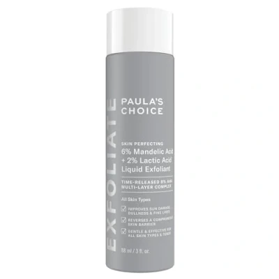 Immagine di Paula&#039;s Choice SKIN PERFECTING 6% Acido Mandelico + 2% Lattico AHA Esfoliante Riduce le Linee Sottili e Rughe con Tutti i Tipi di Pelle 88 ml