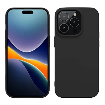 Immagine di kwmobile Custodia Compatibile con Apple iPhone 14 Pro Cover Back Case per Caricatore Wireless Antiurto e Flessibile in Silicone TPU nero matt