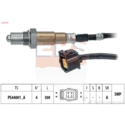 Immagine di EPS 1.998.202 Sonda lambda Made in Italy OE Equivalent riscaldato, planare, Filettatura prelubrificata MERCEDES BENZ: Classe A, C Sedan