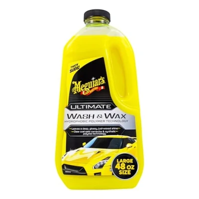 Immagine di MEGUIAR&#039;S G17748EU Shampoo con Cera Ultimate Pulizia Auto Lavaggio Delicato, Protezione Lunga Durata 1420 ml