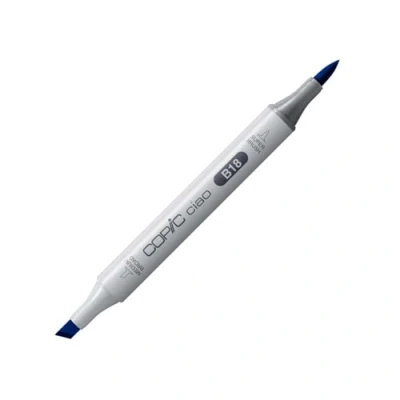 Immagine di Copic Ciao Pennarello Grafico con Doppia Punta, 11 g , Blu (Lapis Lazuli), 12 x 150 mm