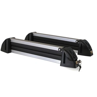 Immagine di VDP, barre portapacchi CRV135 + supporto per sci/snowboard/portasci in alluminio, 4 paia di sci compatibili con Jeep Renegade a partire dal 14