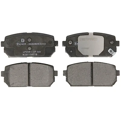 Immagine di DELPHI LP2051 Kit pastiglie freno con segnalatore acustico usura lamierino anticigolío senza accessori KIA: CARENS 3, 2